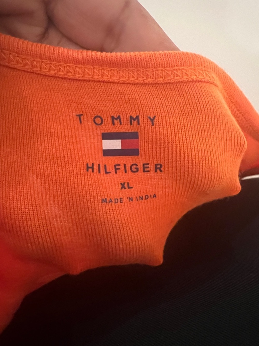 Tommy Hilfiger Orange Embellished Scoop-Neck Camisole - Picture 2 of 7